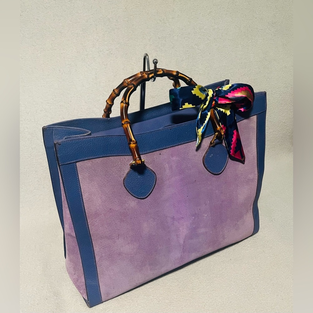 Gucci Diana Suede/Leather Handbag - Picture 2 of 14